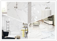 Mattonelle di marmo bianche eccellenti della porcellana di Carrara 12 millimetri di spessore resistente all'acido