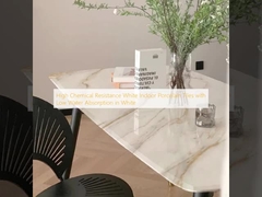 Alta resistenza chimica Piastrelle di porcellana bianca per interni con basso assorbimento dell'acqua in bianco