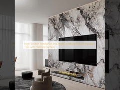 Alta resistenza agli graffi e alta durata piastrelle di porcellana interna con superficie lucidata