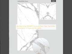 Piastrelle di porcellana a bordo rettificato 800x800 La combinazione perfetta di stile e durata