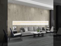 Piastrelle per pavimenti in ceramica bianca lucida per interni