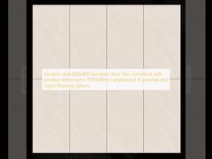 Piastrelle per pavimenti in gres porcellanato 800x800 in stile moderno combinate con dimensioni del prodotto 750-1500 mm progettate per fornire opzioni di pavimentazione eleganti