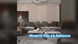 Gres Porcellanato Moderno 15 Decori Alto Traffico