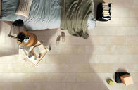 Stile di marmo beige crema di sguardo della miscela del cemento delle mattonelle del pavimento e della parete della cucina