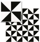 Il multiplo modella le mattonelle bianche e nere della parete della stanza di 300*300mm