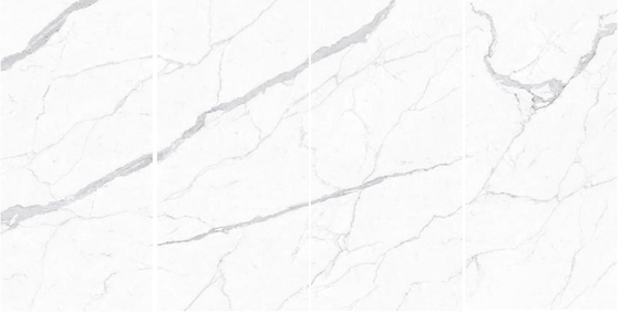 I controsoffitti di marmo della pietra della lastra delle mattonelle della lastra di colore bianco l'isolamento termico