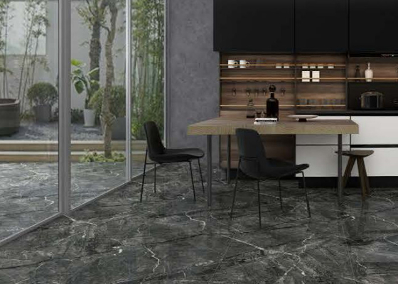 Assorbimento dell'acqua 0,5 % Resistenza ai graffi delle piastrelle di porcellana interna grigio profondo