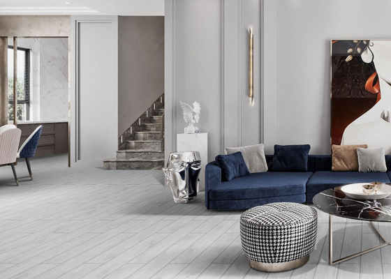 Carpetto grigio di precisione look piastrelle di porcellana con resistenza alle macchie