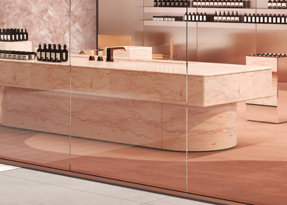 Elegante lastra da parete in porcellana da 6 mm per la decorazione del soggiorno