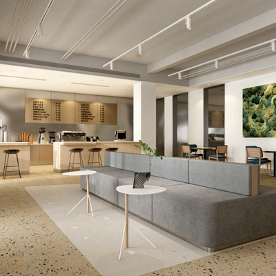 Assorbimento dell'acqua 0,5% Piastrelle di porcellana per interni spessore 12 mm facile manutenzione per progetti residenziali