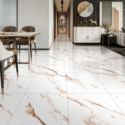 Piastrelle di porcellana da interno lucidate 0,5% assorbimento dell'acqua e clubhouse con finitura lucidata