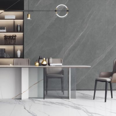 Installazione con colla o flottante: piastrelle in porcellana per interni ad alta resistenza alle macchie, per pavimenti versatili e duraturi