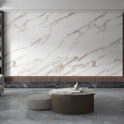 High Slip Resistance Indoor Porcelain Tiles with Glaze Polished Surface and 9mm Thickness for Bathroom and Kitchen