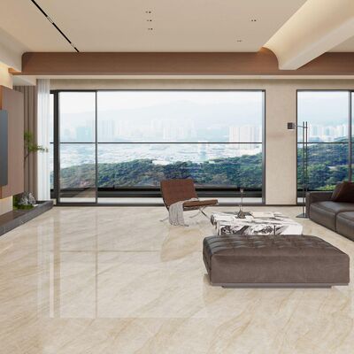 Moderno stile marmo beige look porcellana piastrella con meno di 0,2% tasso di assorbimento e resistenza al gelo per aree ad alto traffico
