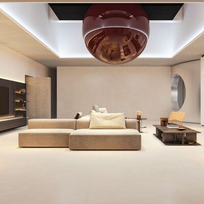 Moderna porcellana resistente all'usura con spessore di 9 mm e pietra sembra perfetta per progetti di design d'interni moderni