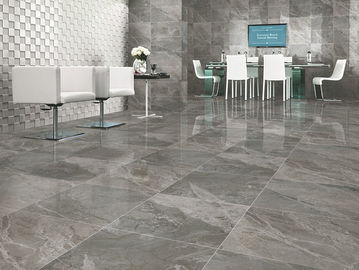 Le mattonelle moderne della porcellana del salone hanno lucidato la dimensione grigia di colore 600x600mm della forte resistenza degli abrasivi