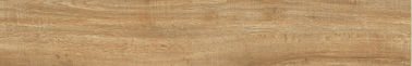 Lo sguardo del legno del pavimento non tappezzato e della parete della porcellana dell'interno della parete del bagno ha cessato