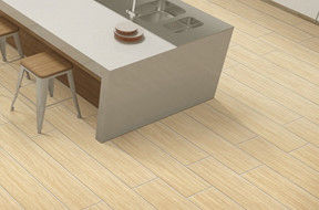 Non slitti la porcellana che il corridoio di legno della casa della porcellana di sguardo piastrella le piastrelle per pavimento ceramiche decorative di colore dell'oro