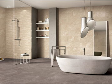 60*60cm Pietra anti-slip Look Porcellana Piastrella a basso assorbimento dell'acqua Cerame Giallo Piastrella da parete del bagno