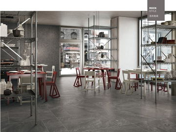 Piastrella per pavimento sottile di nuovo di stile 600*600 Mordern colore nero antiscorrimento della porcellana per Antivari e sala da pranzo