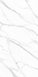 Le piastrelle per pavimento ceramiche lucidate bianche di lucentezza di marmo di alta qualità di Carrara del buon salone marmorizzano le mattonelle 160*320cm