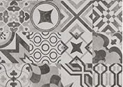 Piastrella di ceramica decorativa del nero della parete 24x24 12x12